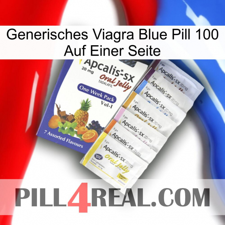 Generic Viagra Blue Pill 100 On One Side 11
